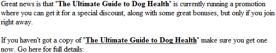 ultimate dog health